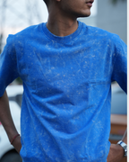 Blue Acid Wash Oversize Tshirt